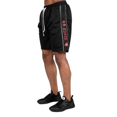 Functional Mesh Shorts, svart/röd, Gorilla Wear