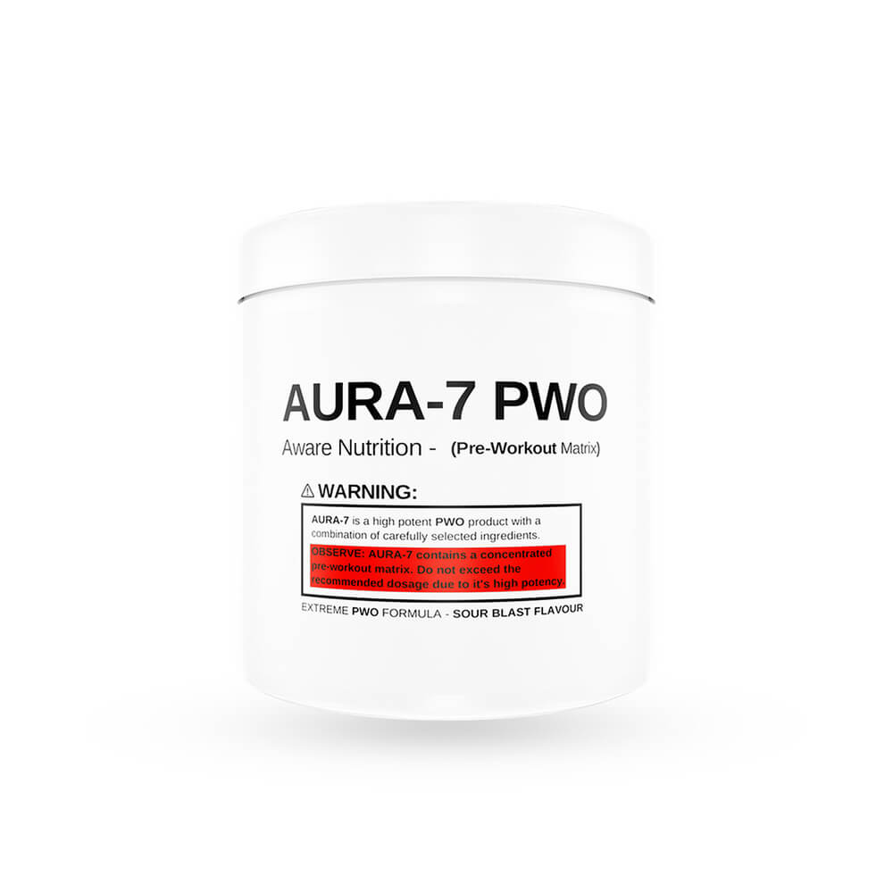 Kolla PWO Aura-7, 400 g, Aware Nutrition hos SportGymButiken.se