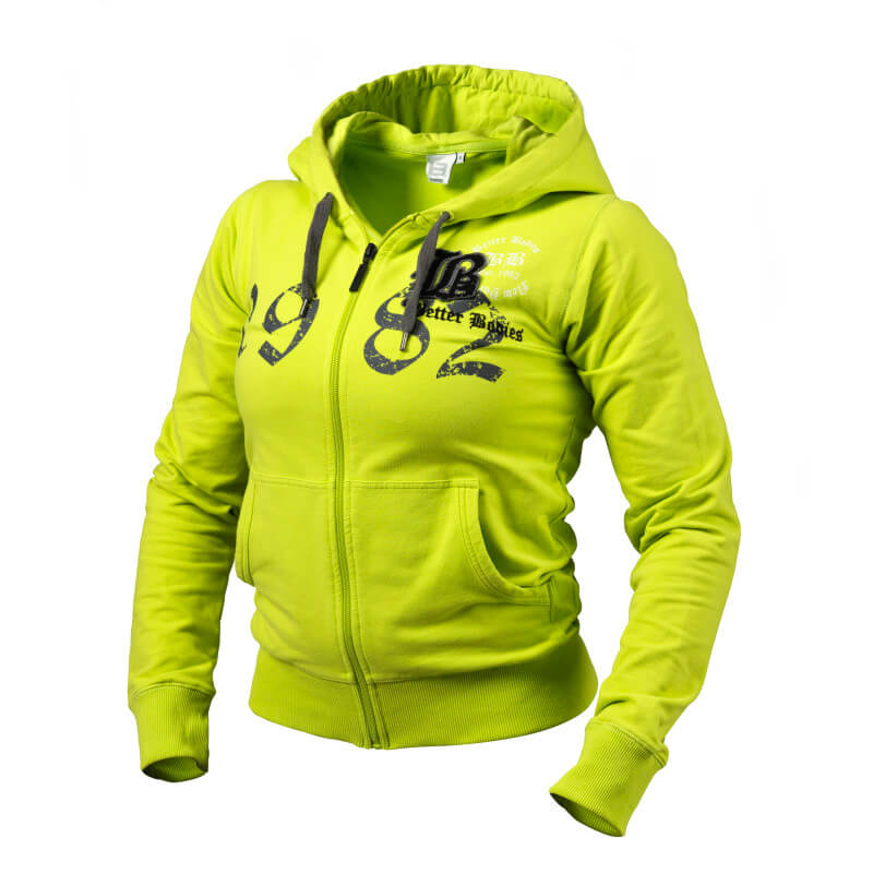 Fitted Soft Hoodie, lime, Better Bodies