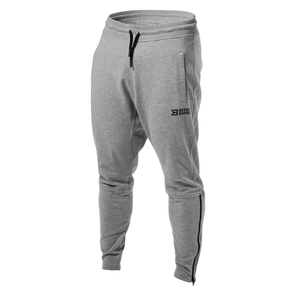 Kolla in Harlem Zip Pants, grey melange, Better Bodies hos SportGymButiken.se