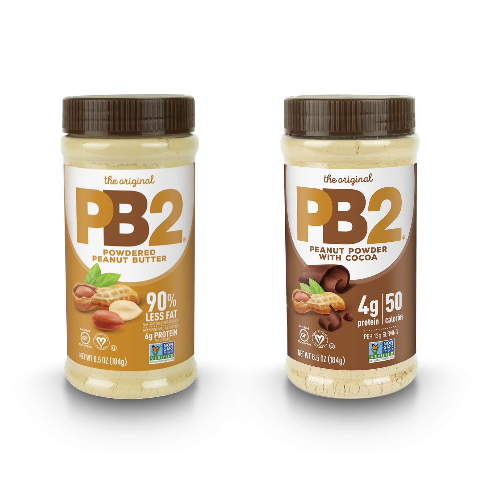 Kolla PB2 Powdered Peanut Butter, 184 g, PB2 Foods hos SportGymButiken.se