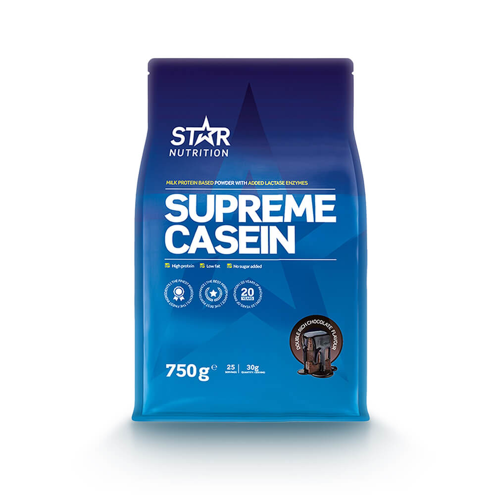 Kolla Supreme Casein, 750 g, Star Nutrition hos SportGymButiken.se
