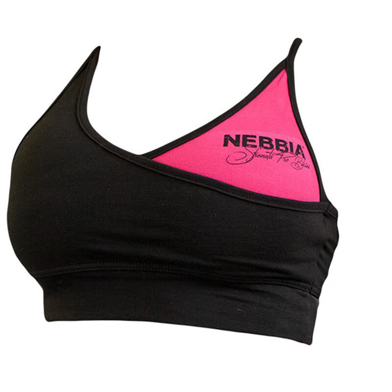 Bikini Top, svart/rosa, Nebbia