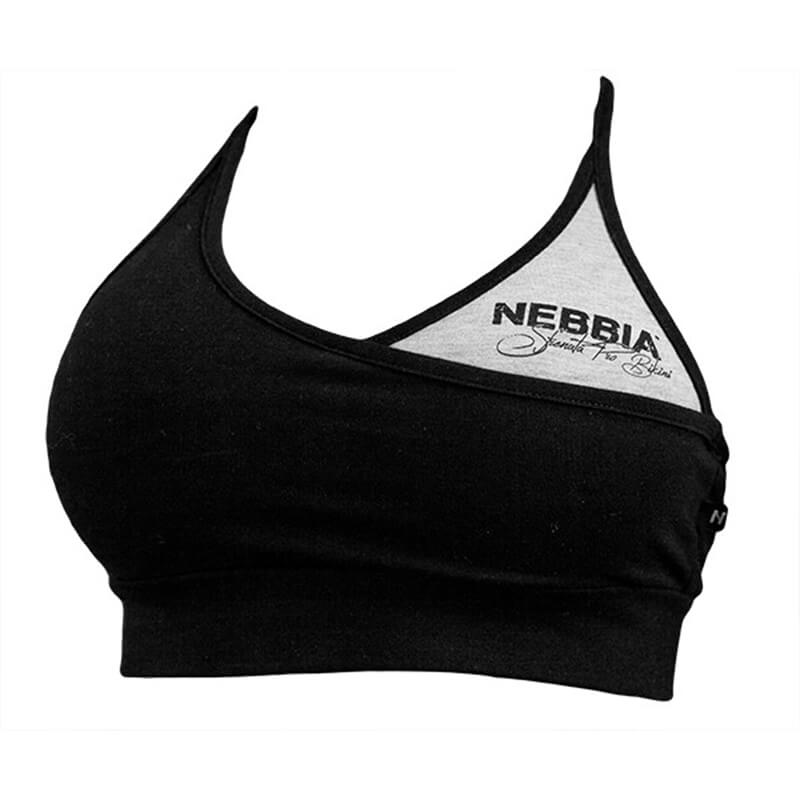 Bikini Top, svart/grå, Nebbia