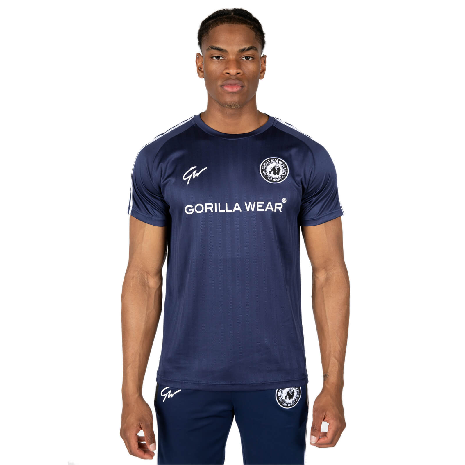 Kolla Stratford T-Shirt, navy, Gorilla Wear hos SportGymButiken.se