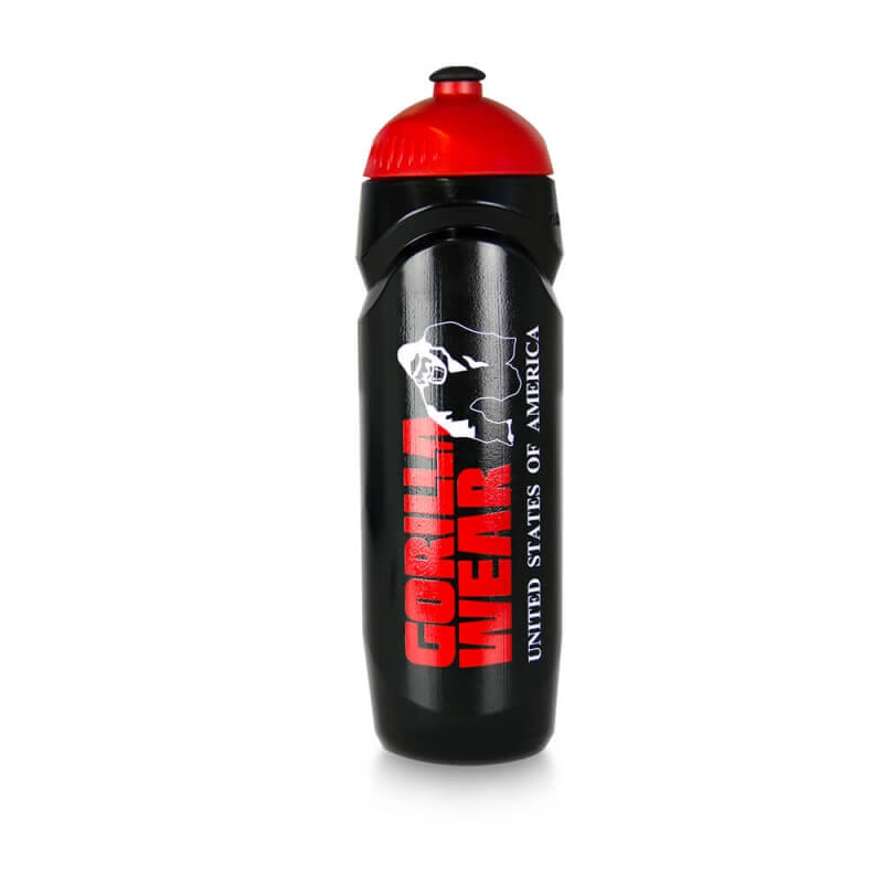 Kolla in GW Sports Bottle, black/red, Gorilla Wear hos SportGymButiken.se