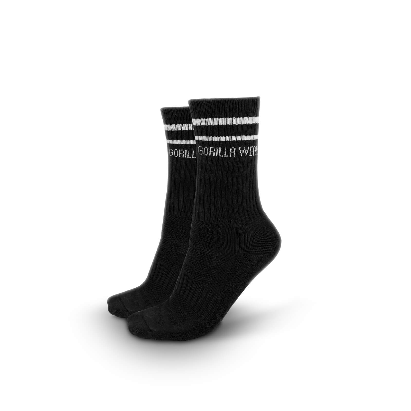 Kolla Gorilla Wear Crew Socks 2-Pack, black, Gorilla Wear hos SportGymButiken.se