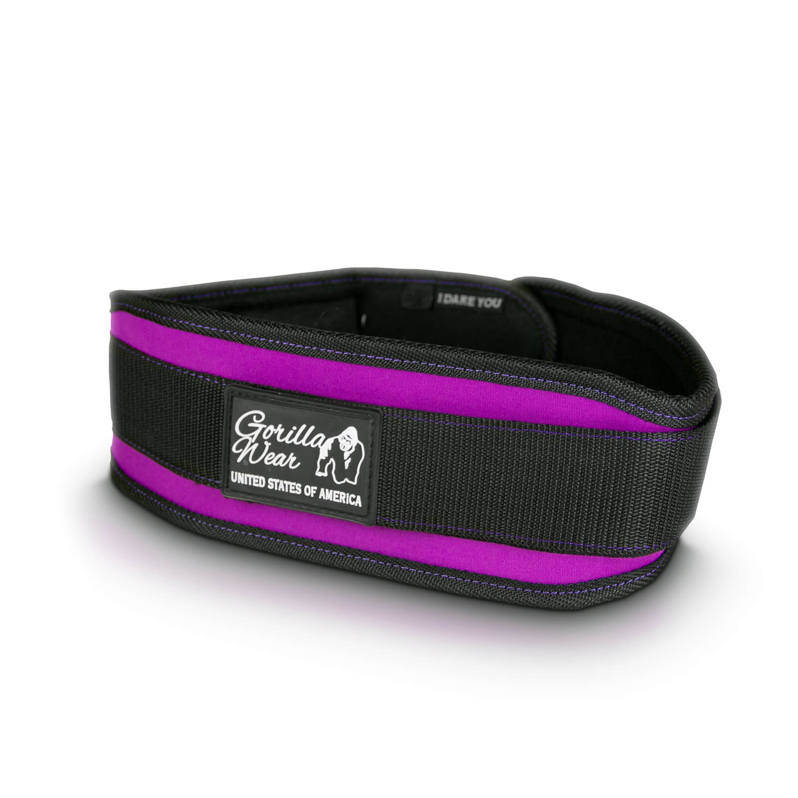 Kolla 4 Inch Womens Lifting Belt, black/purple, Gorilla Wear hos SportGymButiken