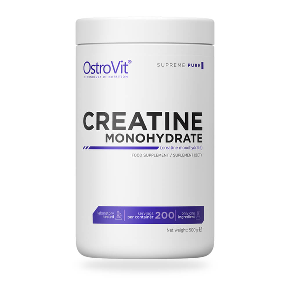 Kolla 100 % Pure Creatine Monohydrate, 500 g, OstroVit hos SportGymButiken.se