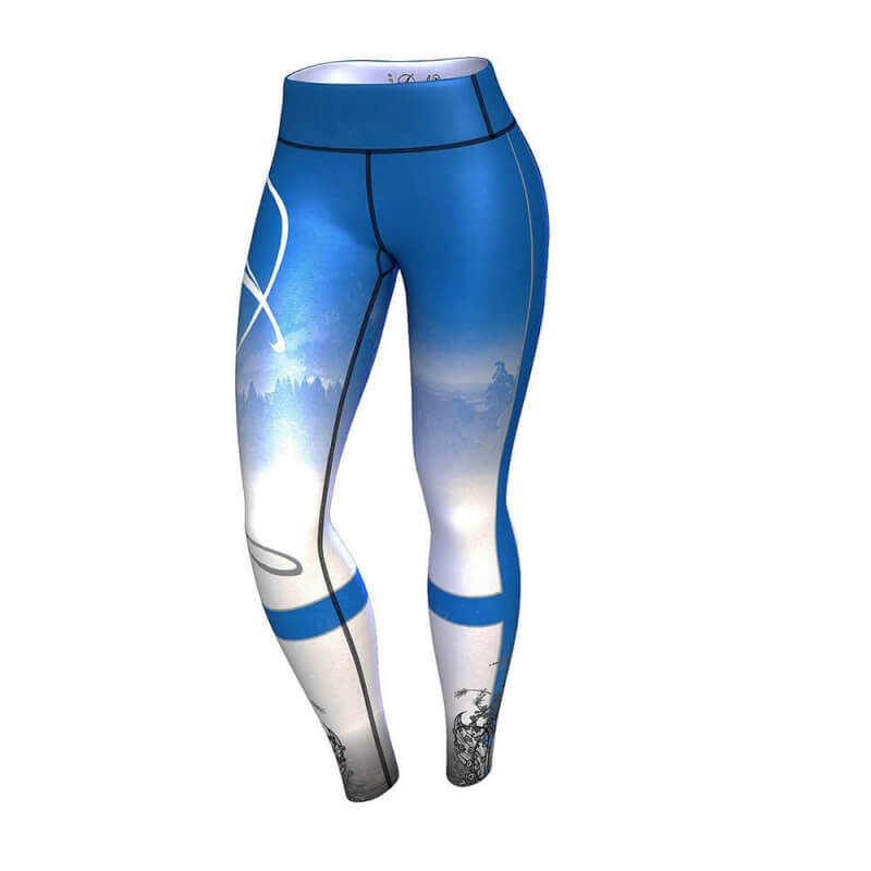 Finland Nation Leggings 2.0, blue/white, Anarchy