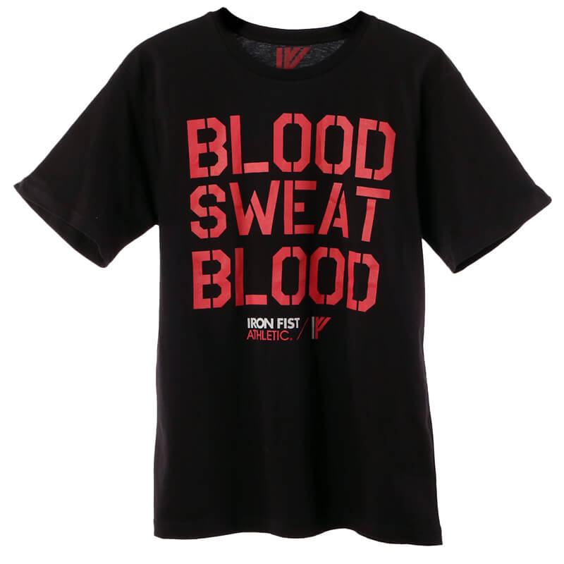 Kolla in Sweat Blood Tee, black, Iron Fist hos SportGymButiken.se