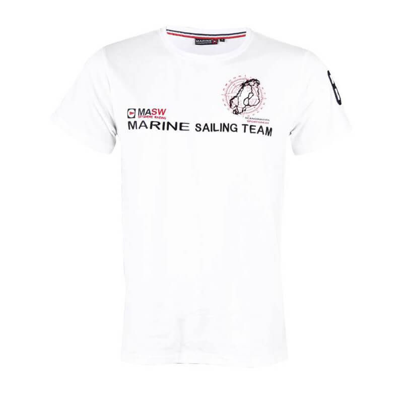 Kolla in Sailing Team T-shirt, white, Marine hos SportGymButiken.se