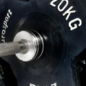 Olympiskt skivstångsset gummi 120 kg, Eurosport Fitness