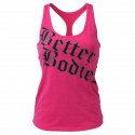 Printed T-back, hot pink, Better Bodies