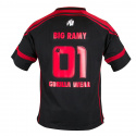 GW Athlete Tee (Big Ramy), svart/röd, Gorilla Wear