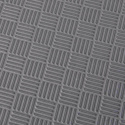 Pusselmatta med kantbitar, 100 x 100 x 2 cm, svart/grå, Budo-Nord
